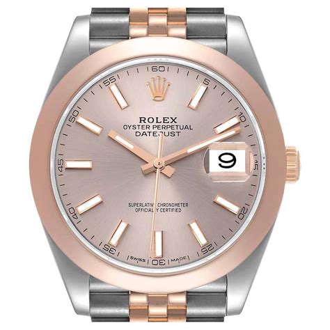 rolex datejust 41 acciaio e oro rosa|rolex datejust 36 prezzo.